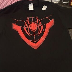 Marvel Black T-Shirt with Red Spider Design
